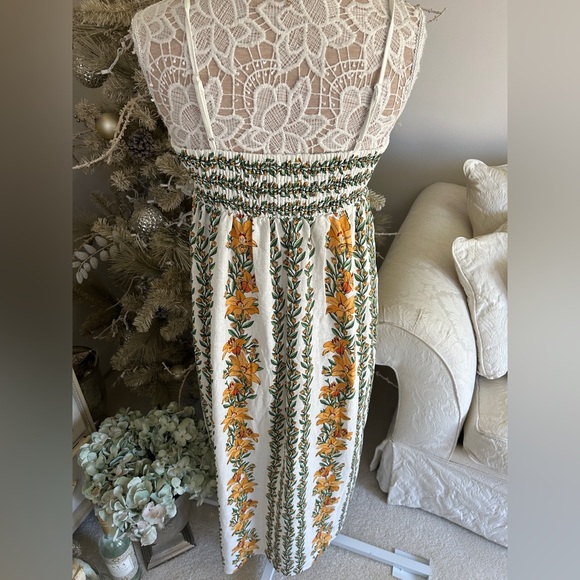 NWOT Rachael Zoe Floral Embroidered Maxi Dress - Picture 6 of 12